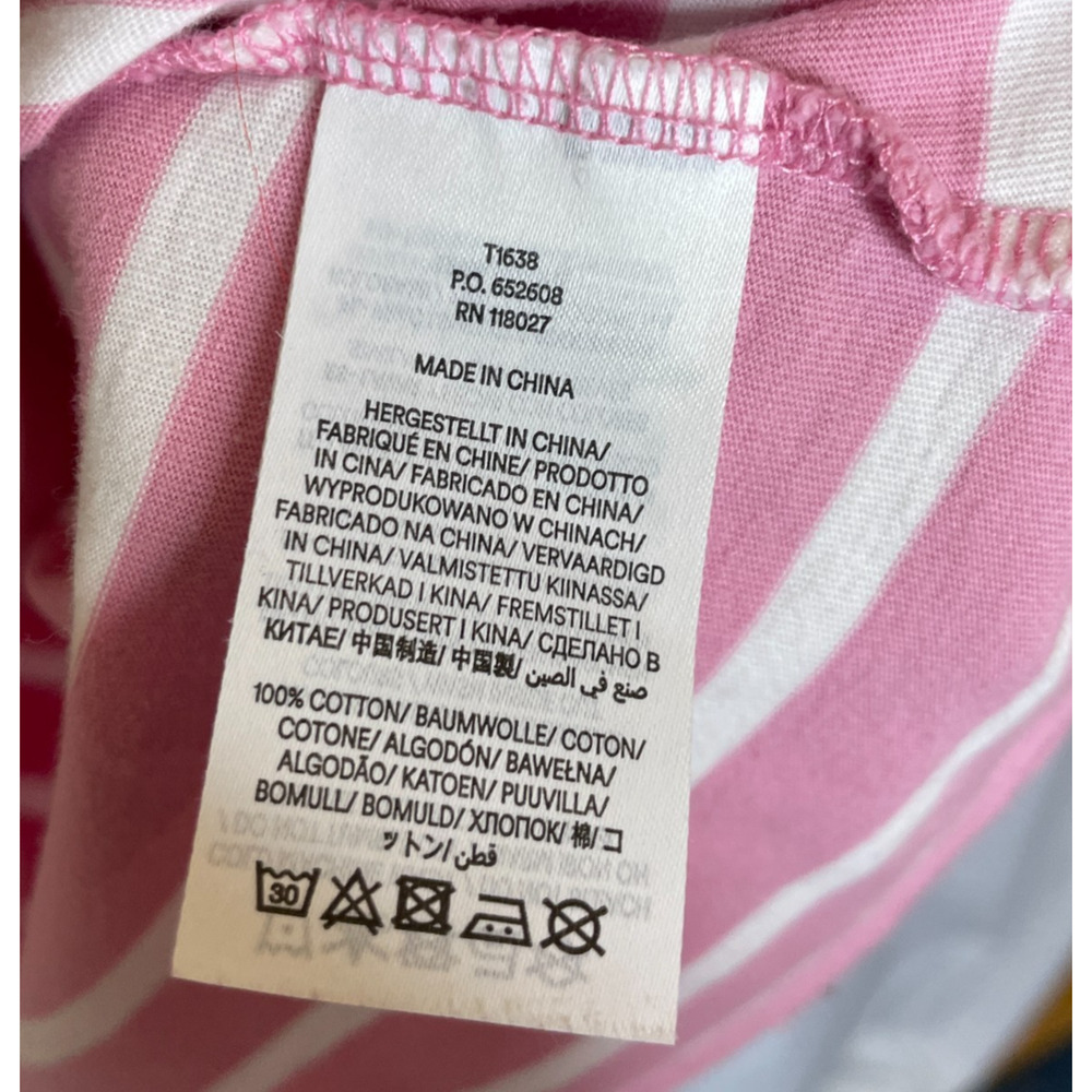 Women's US 14 Boden Arabella Pink Stripe Cotton Long Sleeve Tee - Picture 4 of 5